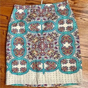 Anthropologie Maeve Size 8 Mayola Linen Pencil Skirt EUC